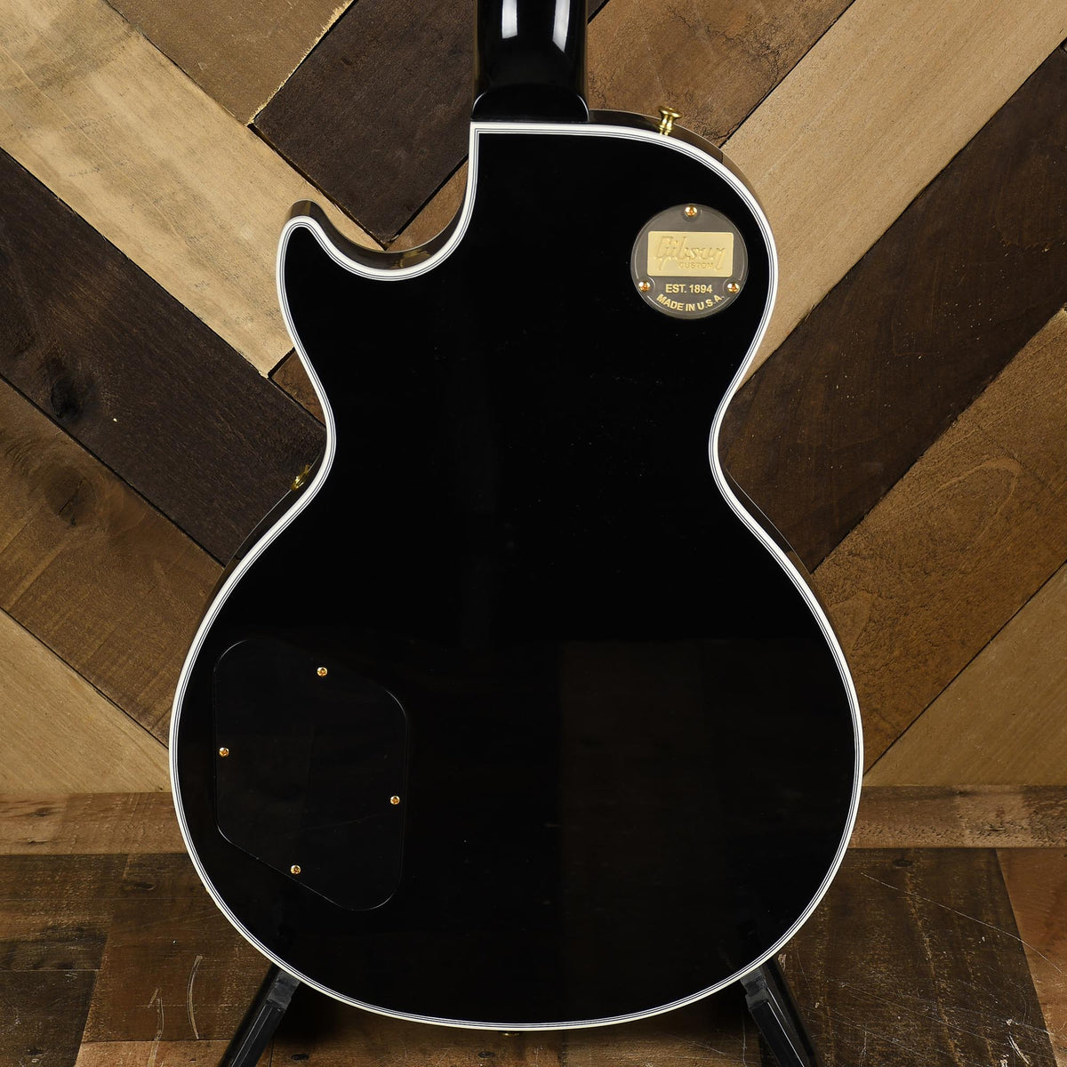 Gibson Custom Les Paul Ebony Finish With Ebony Fingerboard Gloss - Used