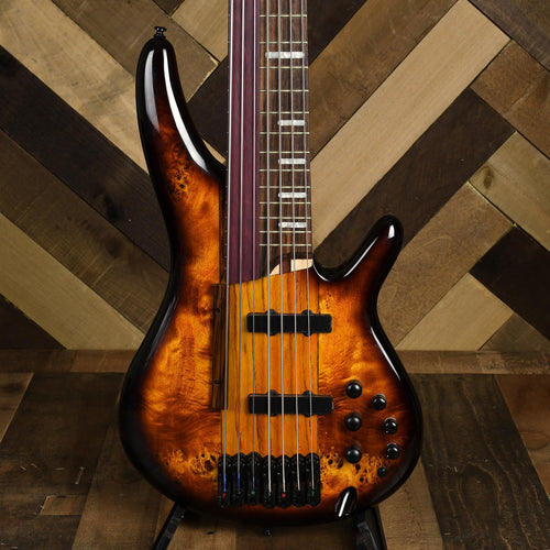 Ibanez SRAS7 Fretted/Fretless Hybrid Bass - Dragon Eye Burst - Used