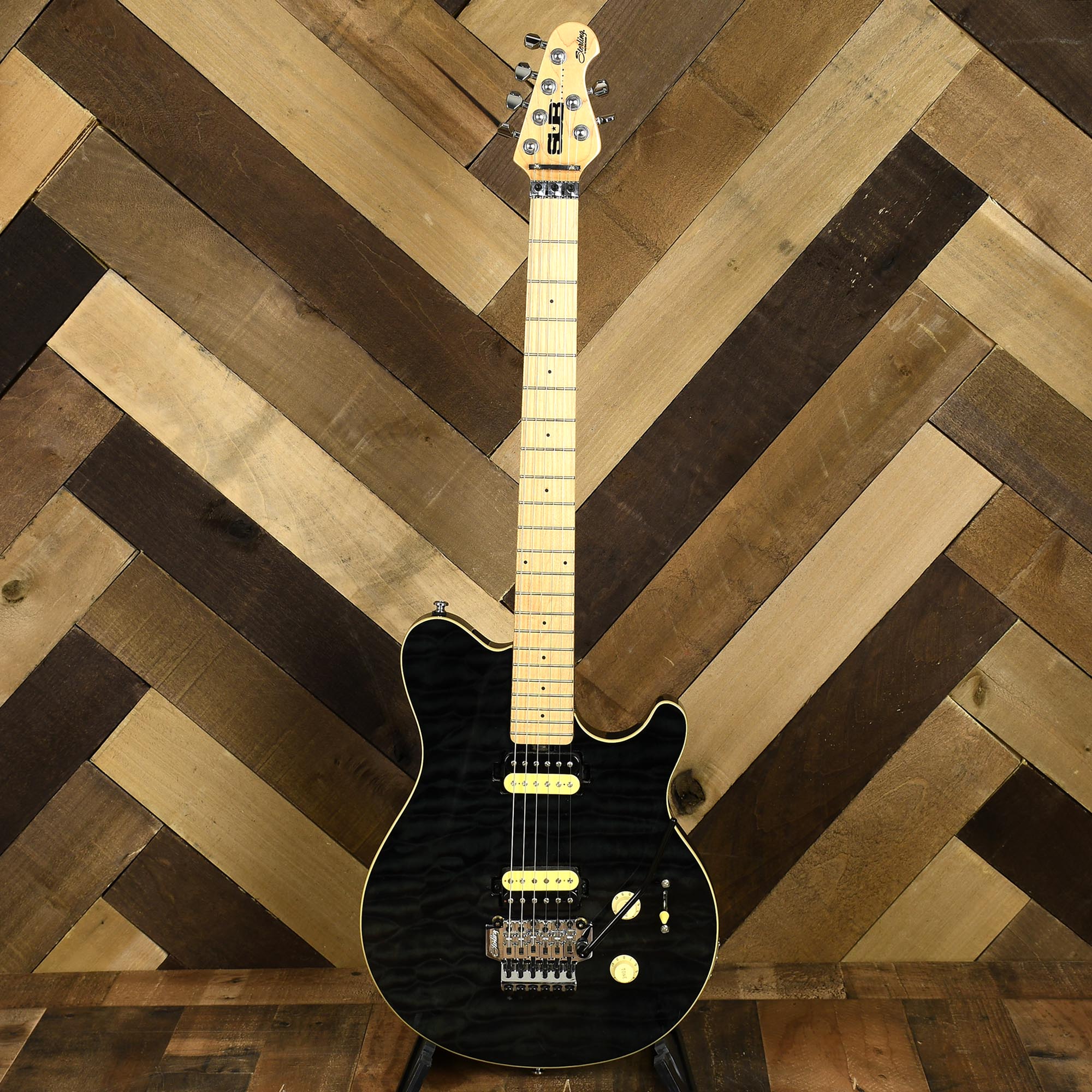 Music Man Sterling Sub Ax4 - Trans Black - Used – Russo Music