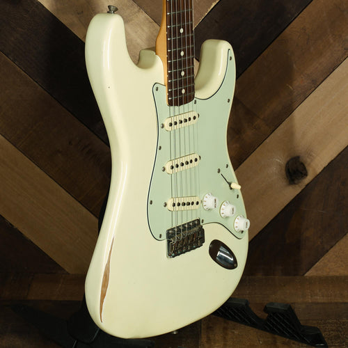 Fender 2015 Roadworn Stratocaster Olympic White With Gig Bag - Used