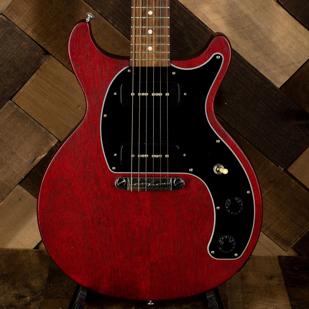 2019 Gibson Les Paul Tribute DC Electric Guitar, Cherry Satin with OGB - Used