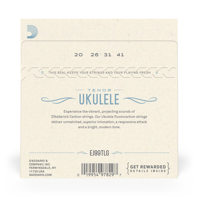 D'Addario EJ99TLG Pro-Arté Carbon Ukulele Strings, Tenor Low G