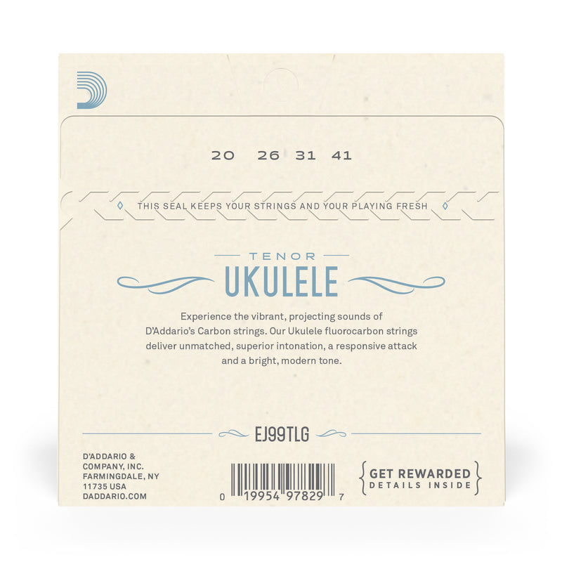 D'Addario EJ99TLG Pro-Arté Carbon Ukulele Strings, Tenor Low G
