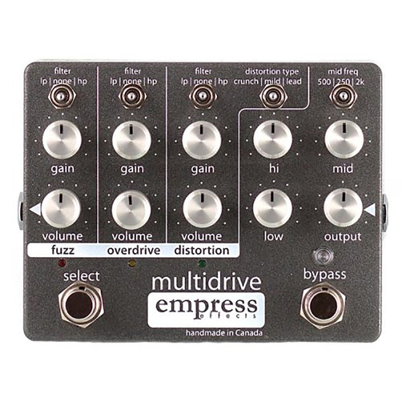 Empress Multidrive-Distortion, Fuzz, Overdrive