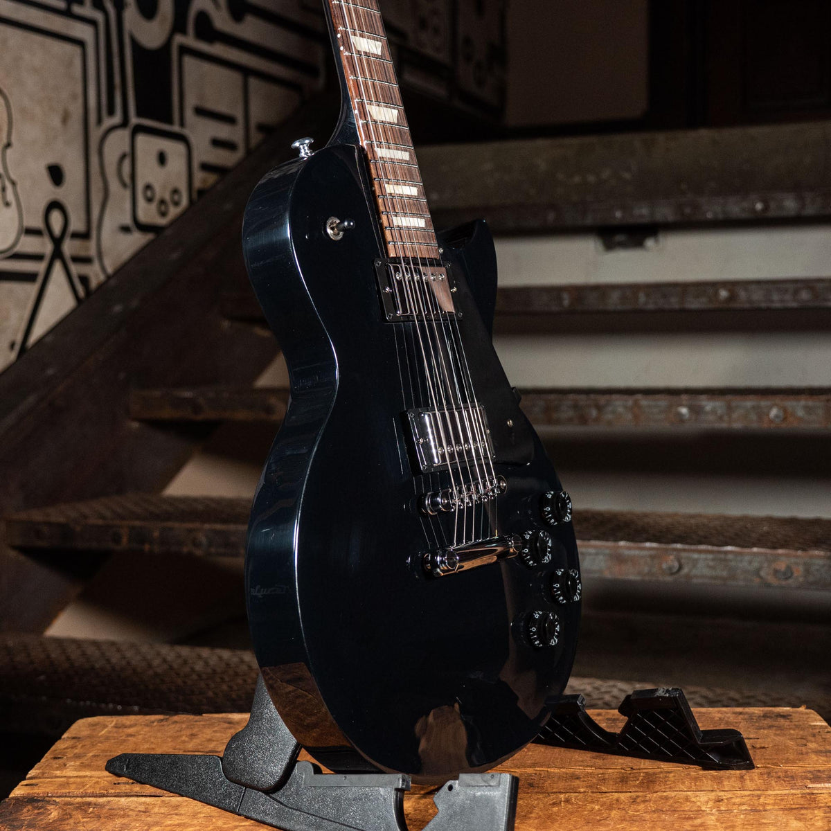 Epiphone LP Studio Ebony With Chrome Hardware - Used