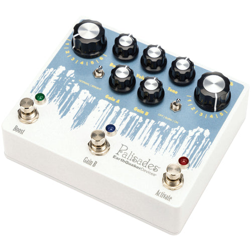Earthquaker Palisades V2 Mega Ultimate Overdrive Effect Pedal, Limited Slate Blue