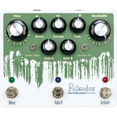 Earthquaker Palisades V2 Mega Ultimate Overdrive Effect Pedal, Limited Hemp Green