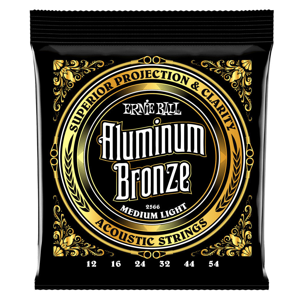 Ernie Ball 12-54 Aluminum Bronze Medium Light Acoustic Guitar Strings