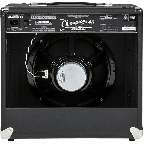 Fender Champion 40-Watt 1 x 12" Guitar Combo Amplifier, 120V