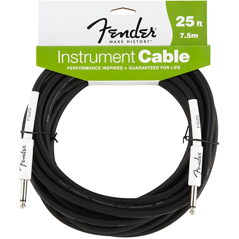 Fender Performance Series Instrument Cable - 25' - Black