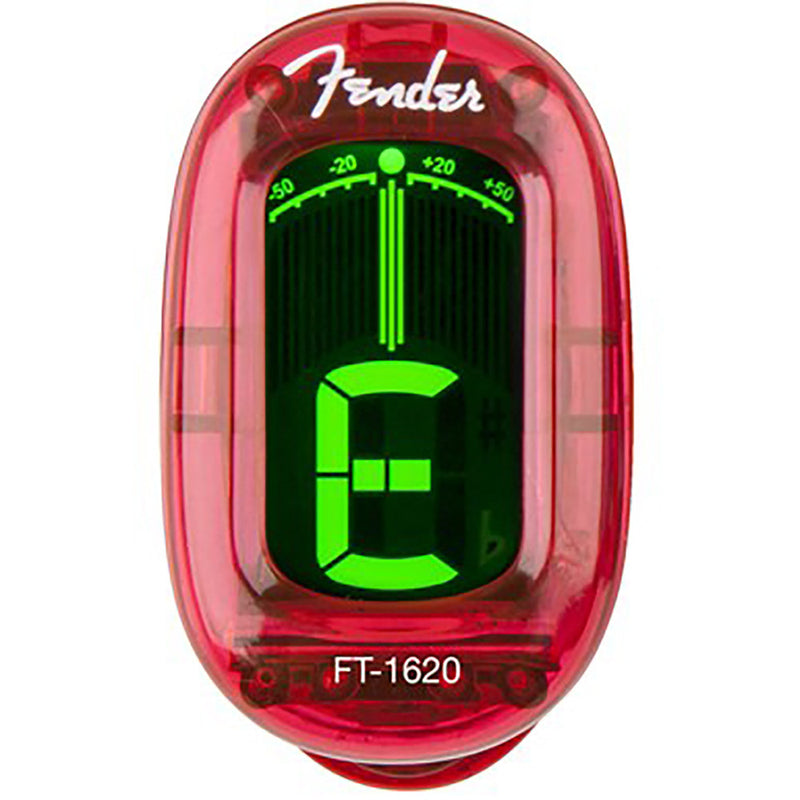 Fender California Series Clip-On Tuner - Candy Apple Red