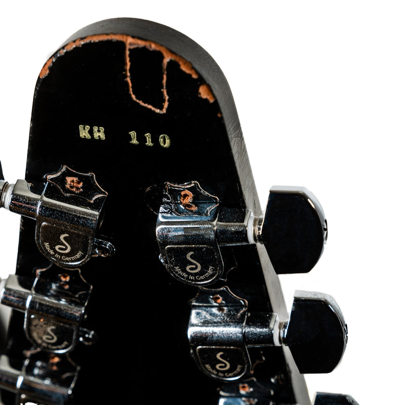 Gibson Custom Kirk Hammett 1979 Flying V, Murphy Lab Replica Aged Ebony Electric Guitar