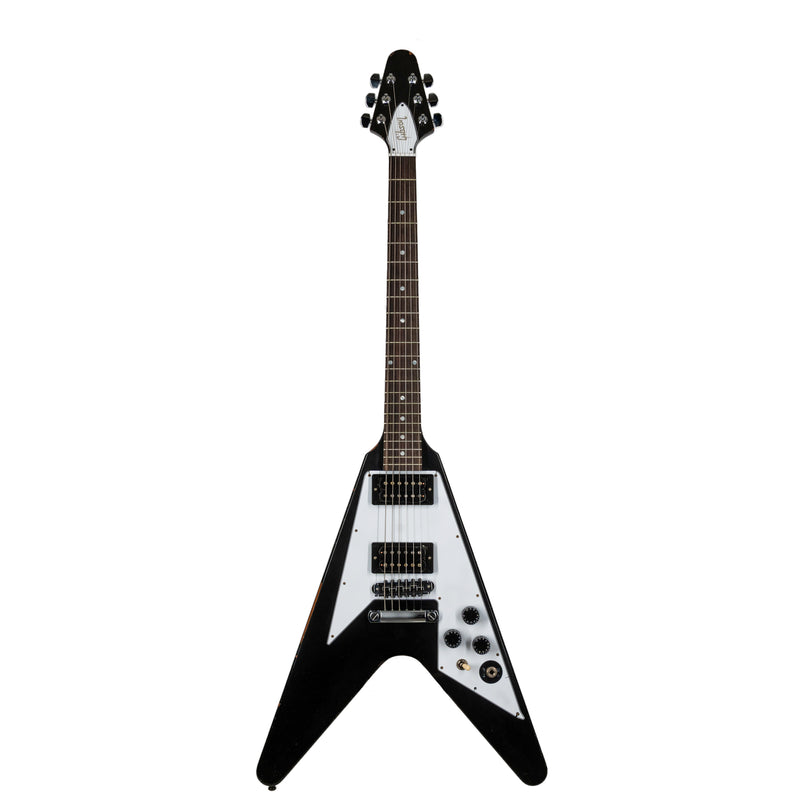 Gibson Custom Kirk Hammett 1979 Flying V, Murphy Lab Replica Aged Ebony Electric Guitar