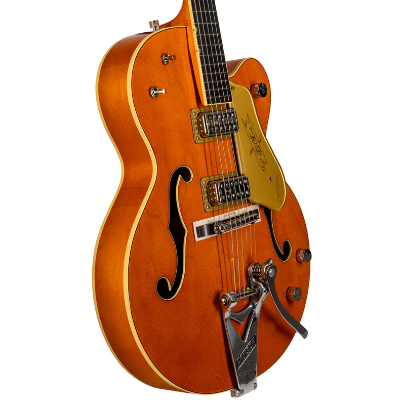 Gretsch G6120T-59 VS Edition '59 Chet Atkins Hollow Body Guitar with Bigsby, Vintage Orange Stain Lacquer