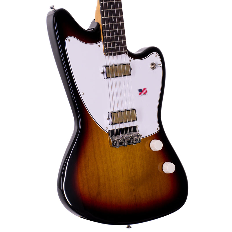 Harmony Factory Special Standard Silhouette Electric Guitar, 3-Tone Sunburst