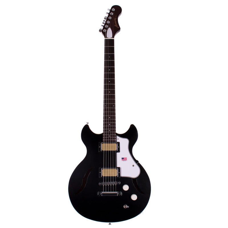 Harmony Factory Special Comet Electric Guitar, Space Black with MONO Case