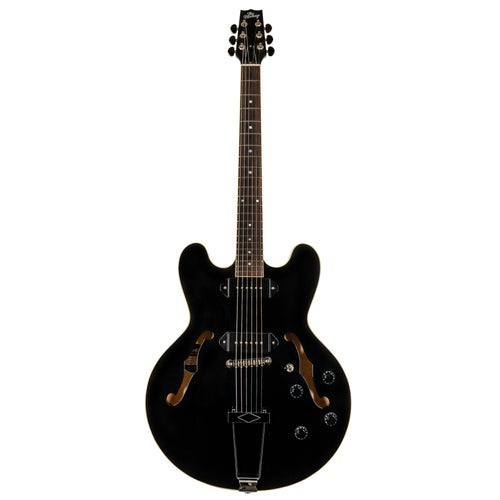 Heritage Standard H-530 Hollow Body Electric Guitar, Ebony Finish, Limited