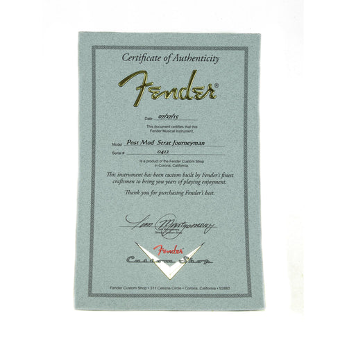 Fender Custom Shop 2015 Post Modern Stratocaster - Journeyman - Used