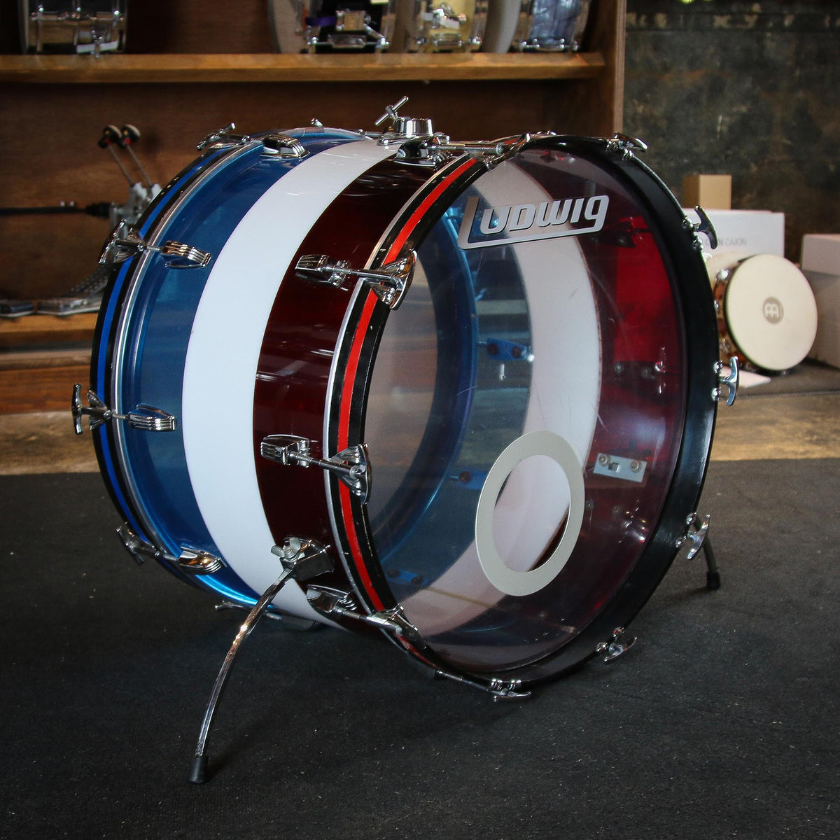 Ludwig 1970's Bicentennial 4 Piece Drum Kit With Bags - Used