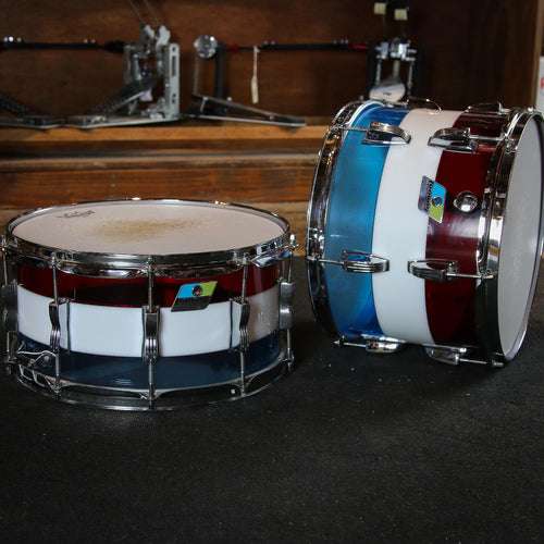 Ludwig 1970's Bicentennial 4 Piece Drum Kit With Bags - Used
