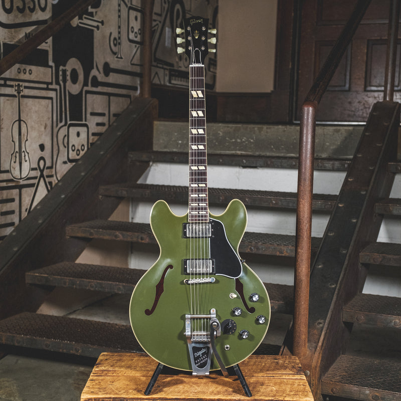Gibson 2016 1964 ES-345 Olive Drab With Bigsby And OHSC - Used
