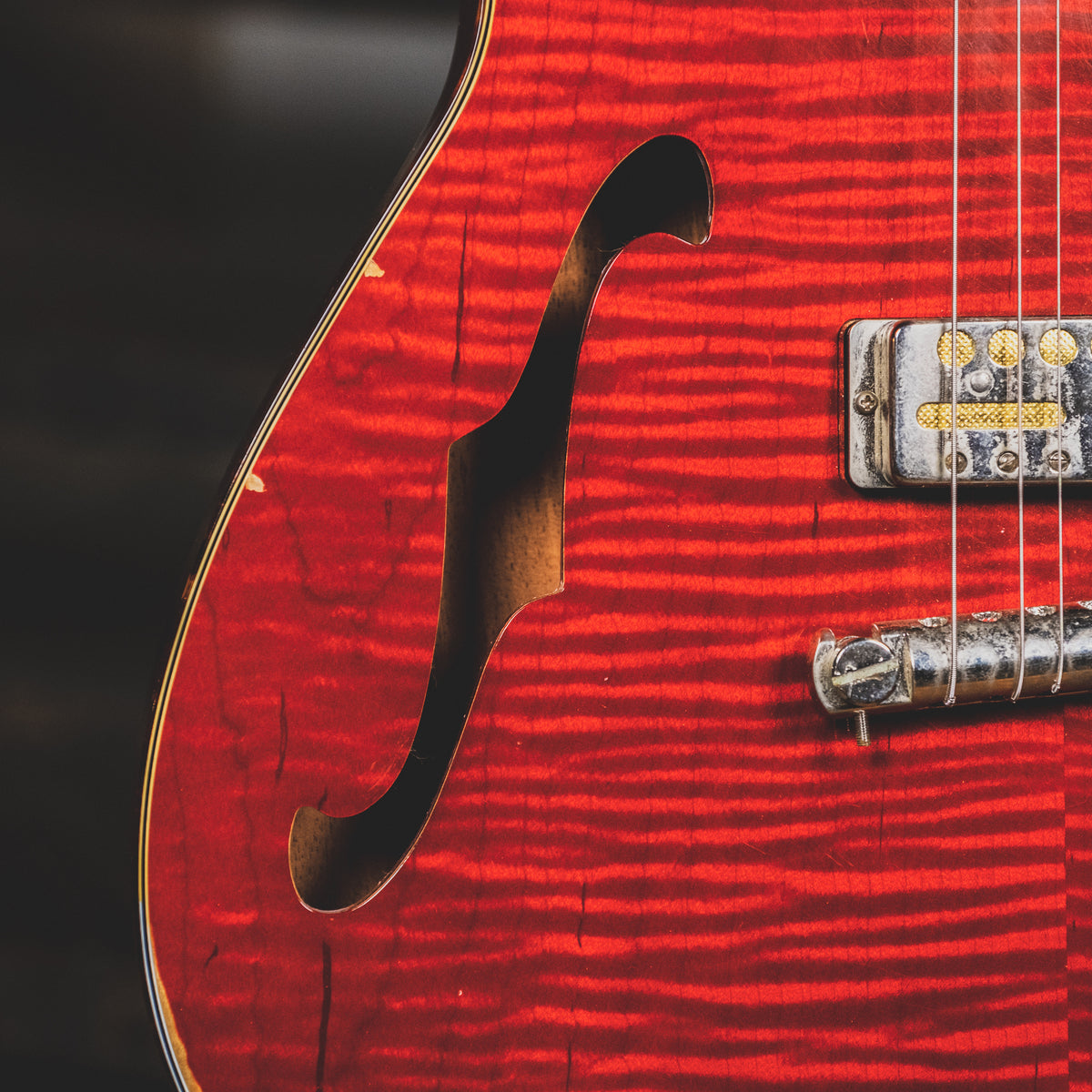 Fano Alt De Facto RB6 Thinline Red With OHSC - Used