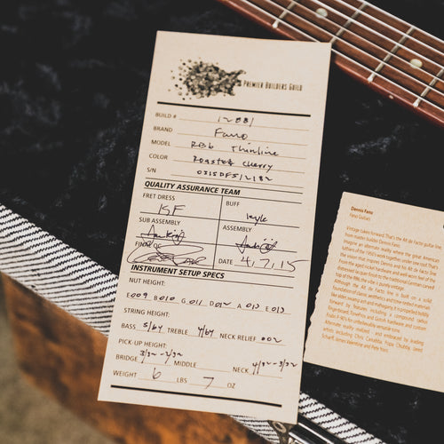 Fano Alt De Facto RB6 Thinline Red With OHSC - Used