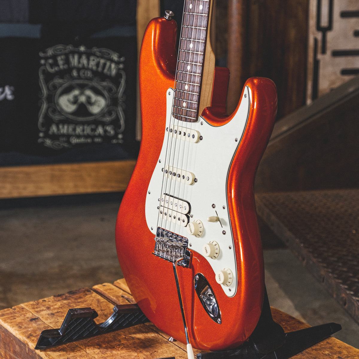 Fender 2018 American Performer Stratocaster HSS, Autumn Metallic With OGB - Used