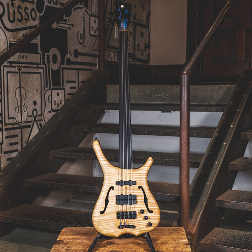 Warwick 2008 Infinity F-Hole Fretless Flamed Maple With Gig Bag - Used