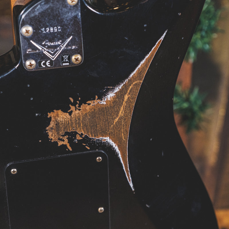 Fender Custom Shop Empire '67 Heavy Relic Super Strat HSS Black With OHSC - Used