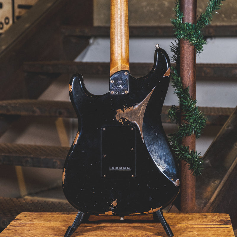 Fender Custom Shop Empire '67 Heavy Relic Super Strat HSS Black With OHSC - Used