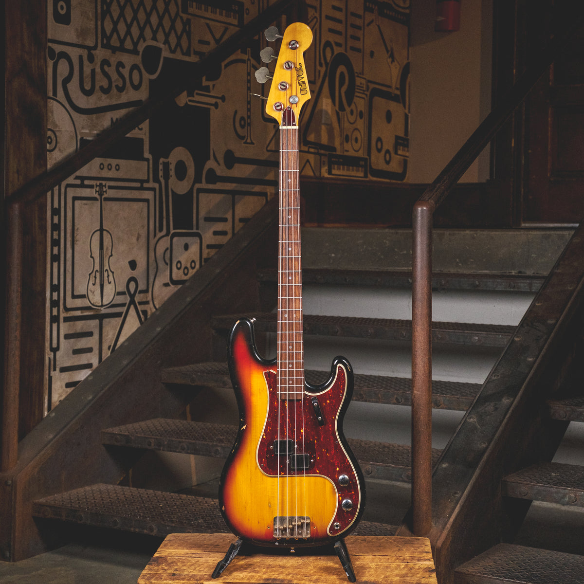 Univox 1970s P Bass Style, 3 Tone Sunburst - Used