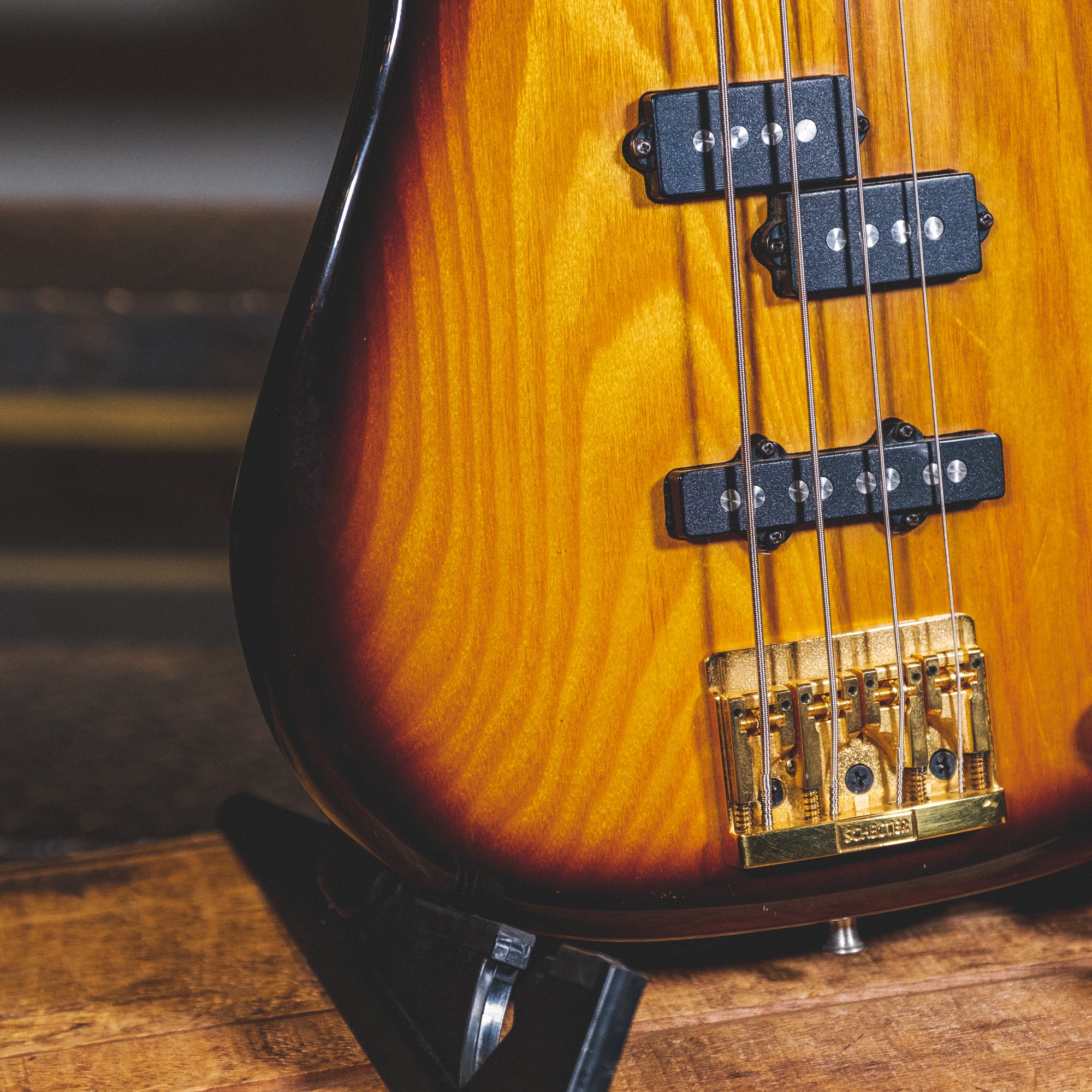 Schecter 1980s PJ Bass, Sunburst With Hardcase - Used – Russo Music