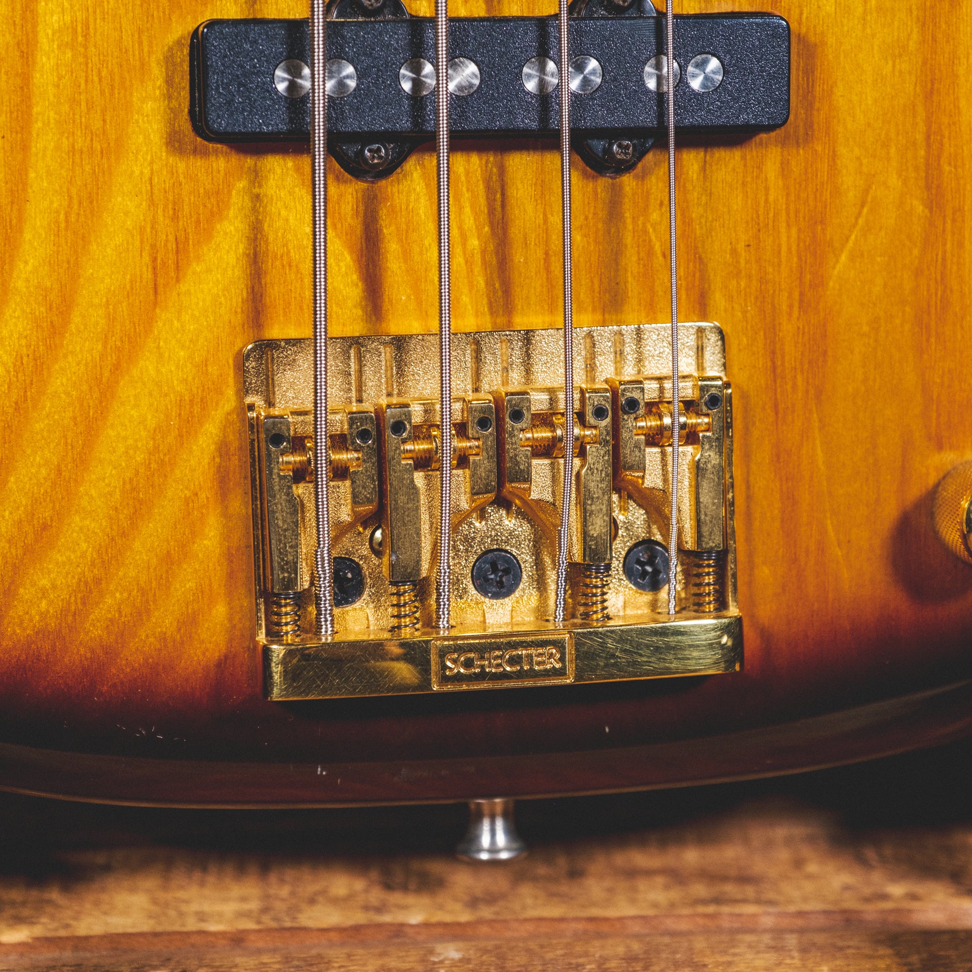 Schecter 1980s PJ Bass, Sunburst With Hardcase - Used – Russo Music