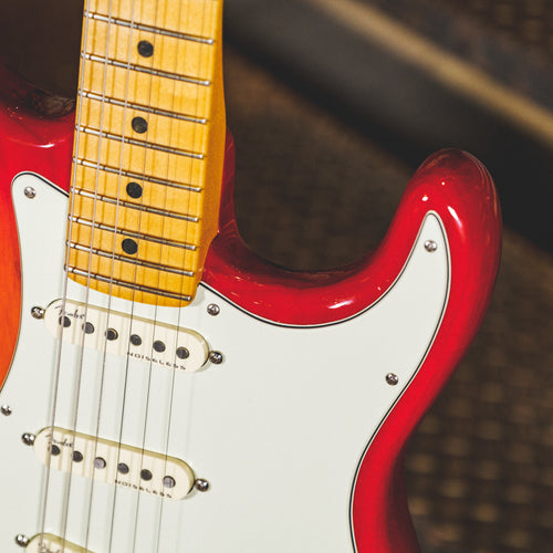 Fender 2020 American Ultra Stratocaster, Plasma Red With OHSC - Used