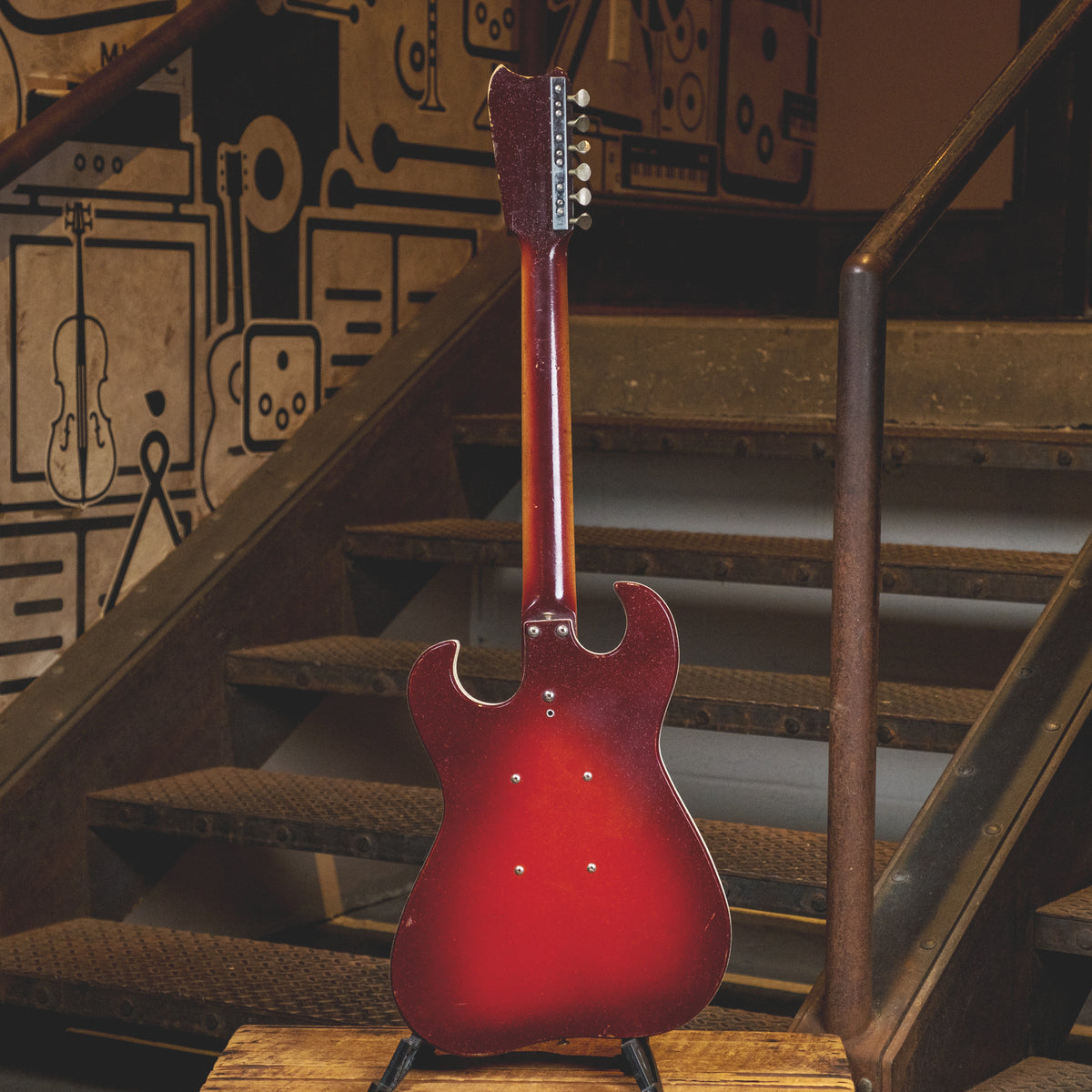 Silvertone Model 1457 Guitar w/ Original Amp in Case, Mid-1960s  - Used