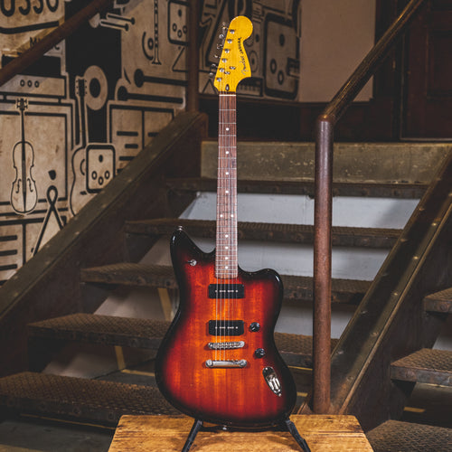 Fender 2013 Modern Player Jaguar 2-Color Chocolate Burst With Gig Bag - Used