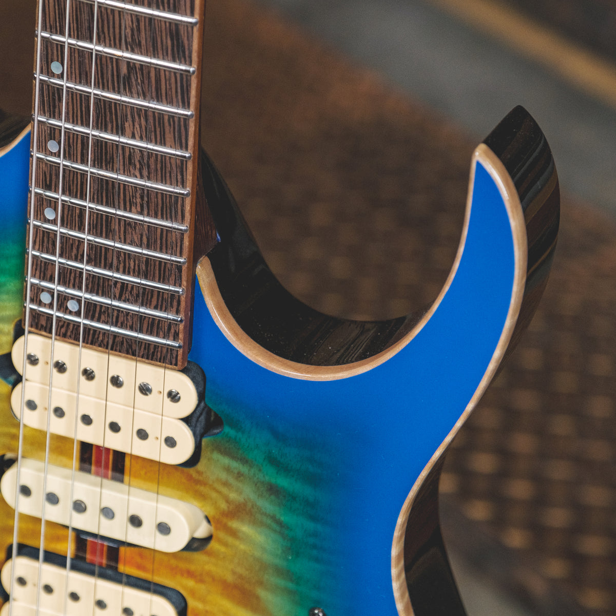 Ibanez 2017 RG6PFGMLTD RG Premium Geyser Blue With OGB - Used