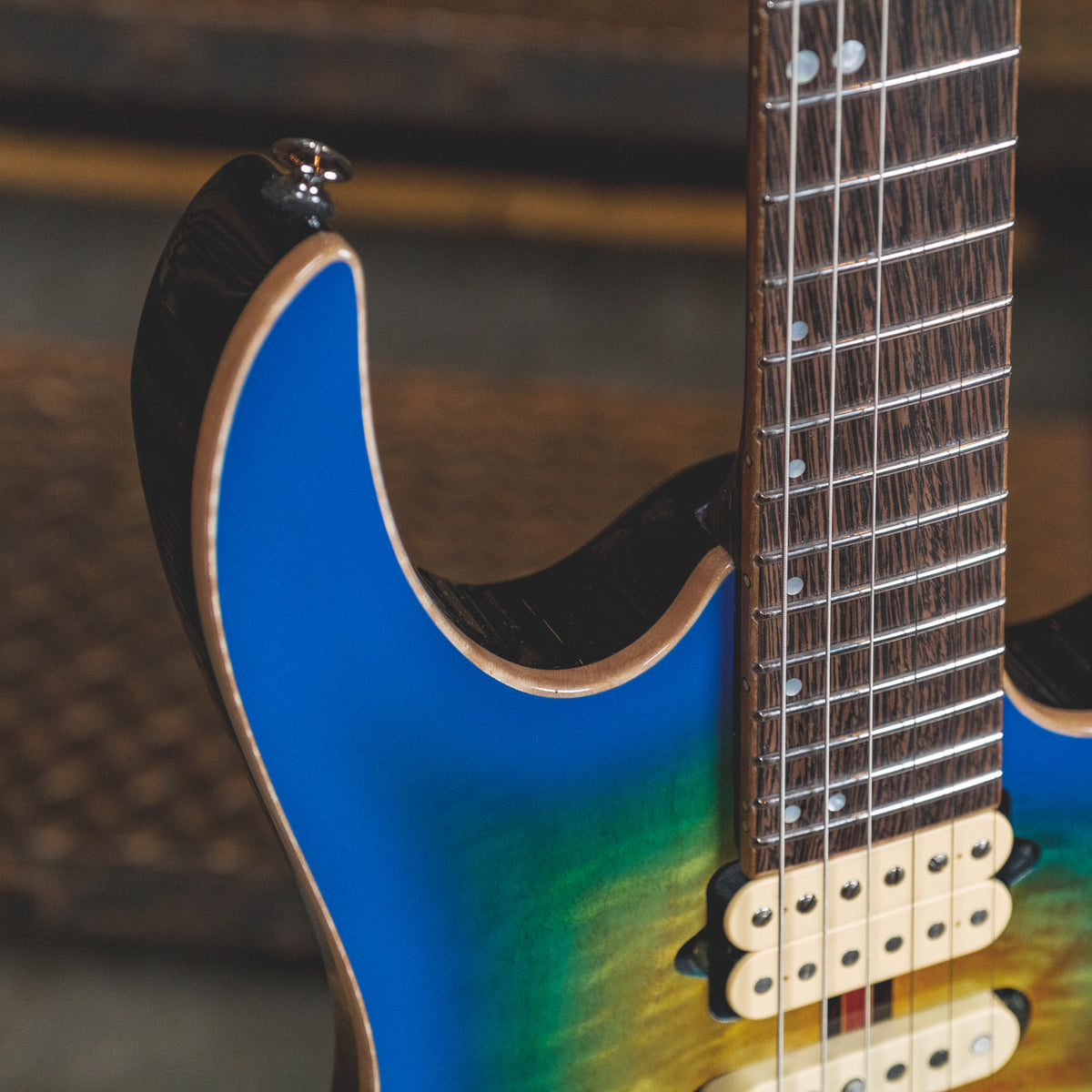 Ibanez 2017 RG6PFGMLTD RG Premium Geyser Blue With OGB - Used