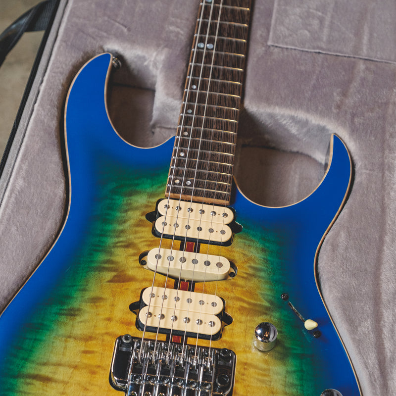 Ibanez 2017 RG6PFGMLTD RG Premium Geyser Blue With OGB - Used