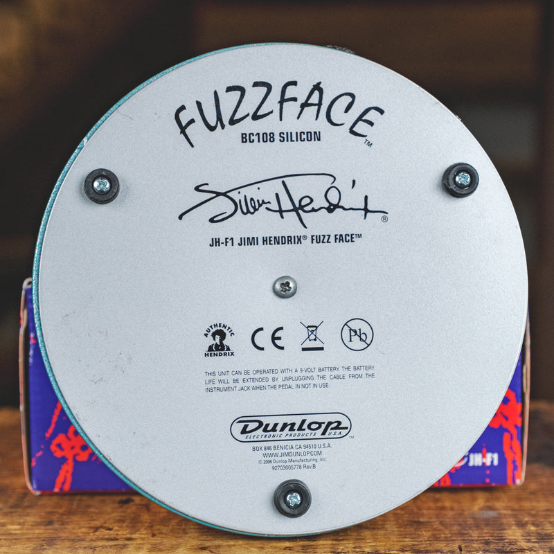 dunlop jhf1 jimi hendrix fuzz face pedal Dunlop JH-F1 Jimi Hendrix Fuzz Face With Box
