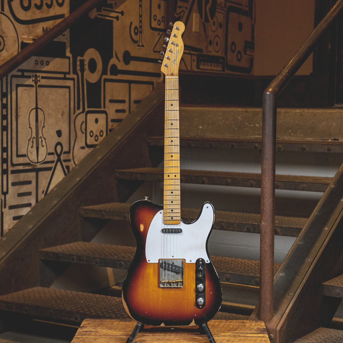 Fender 2008 Road Worn '50s Telecaster Sunburst With Hard Case - Used