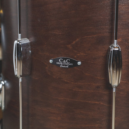 C&C Player Date II Big Band Walnut Stain Drum Set With Soft Gig Bags - Used