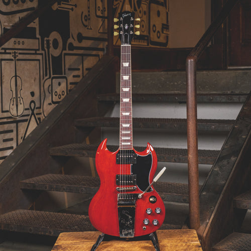 Gibson 2019 '61 SG Standard Maestro Vibrola, Vintage Cherry With OHSC - Used