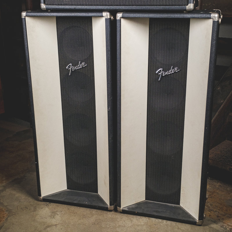 Fender 1974 Silverface PA 100 With Speakers And Footswitch - Used