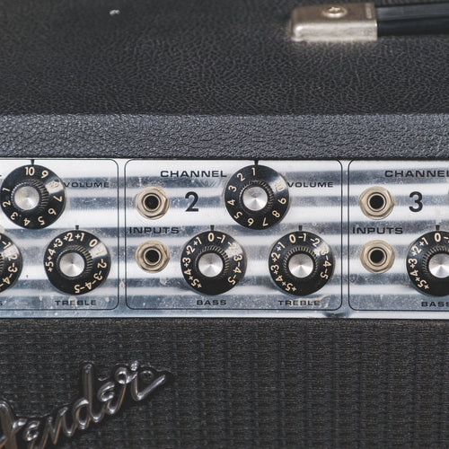 Fender 1974 Silverface PA 100 With Speakers And Footswitch - Used