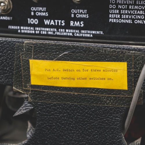 Fender 1974 Silverface PA 100 With Speakers And Footswitch - Used