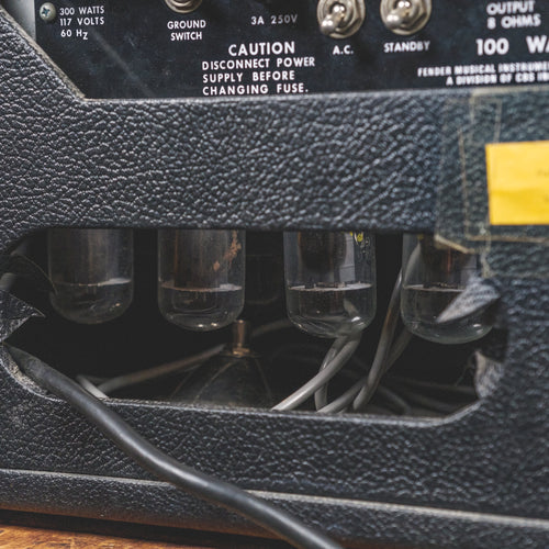 Fender 1974 Silverface PA 100 With Speakers And Footswitch - Used