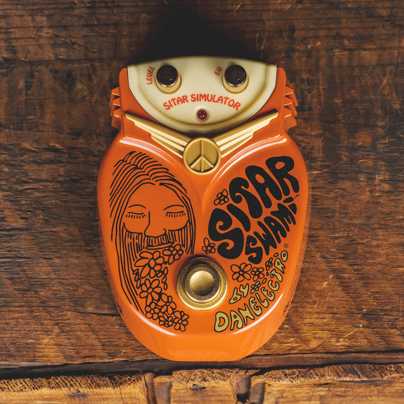 Danelectro 2000s Sitar Swami Orange With Box