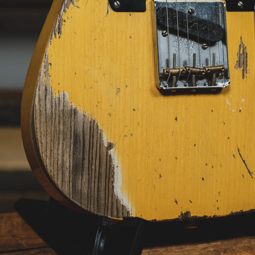 Fender Custom Shop 2020 70th Anniversary Broadcaster Electric Guitar, Heavy Relic, Butterscotch Blonde With OHSC - Used